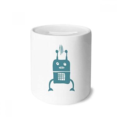 Imagem de DIYthinker Universe and Alien Robot Money Box Ceramic Coin Case Piggy Bank Gift