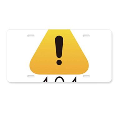 Imagem de DIYthinker Programmer 502 Placa de carro de aviso de erro, acessório de aço inoxidável para decoração de carro