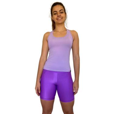 Imagem de Regata Feminina Fitness Lilas Bela