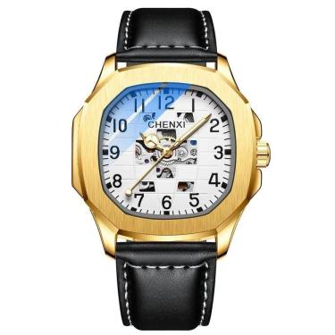 Imagem de Relógio Masculino Chenxi Cx-8813 à Prova D`água Dourado