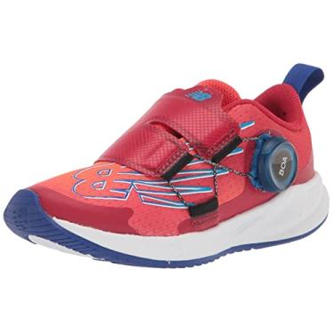 Imagem de New Balance FuelCore Reveal V3 Boa Tênis de corrida infantil, Neo Flame/Team Red/Infinity Blue, 12 Little Kid