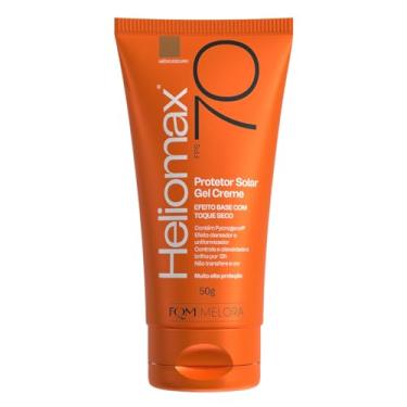 Imagem de Protetor Solar Facial Gel Creme Efeito Base Heliomax FPS 70 (50g) (Médio Escuro)