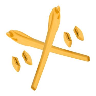 Imagem de EZReplace Kits de borracha de substituição para protetores de nariz e meias auriculares para óculos de sol Oakley Flak 2.0 XL OO9188 - Serve para Oakley Flak 2.0 XL (amarelo)