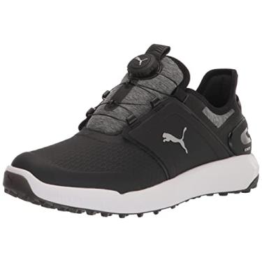 Imagem de PUMA Tênis de golfe masculino Ignite Elevate Disc, preto, prata, 42, Preto/prata, 45