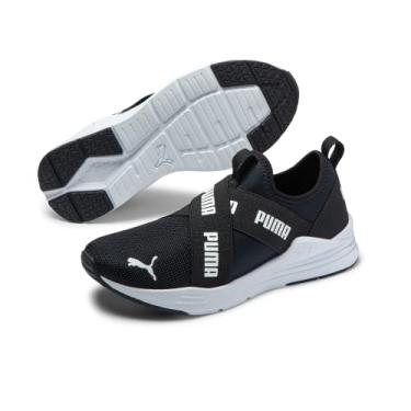 Imagem de Tênis de Corrida Wired Run Slip-on INF BDP, Puma, Unissex, Preto/Branco, 24