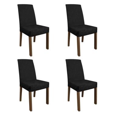 Imagem de Kit 4 Cadeiras De Jantar 4255 Rustic/oxford Madesa Rustic/oxford