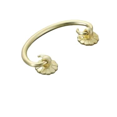 Imagem de Puxadores de armário de gaveta, móveis de cozinha, para maçaneta de porta, gaveta, móveis de cozinha, dourado, furo único, botão de anéis, 5523,64