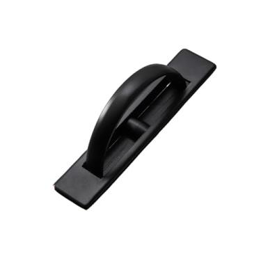 Imagem de Maçanetas de porta em liga de zinco embutida, tampa de piso, maçaneta de armário, preto, prata, hardware de maçaneta de móveis, preto