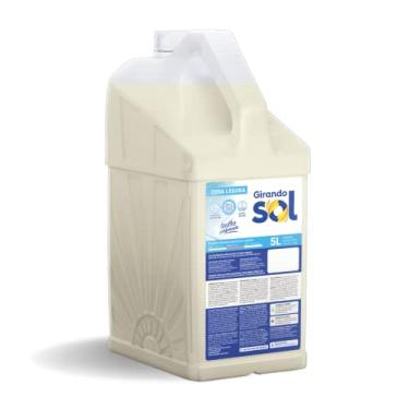 Imagem de Girando Sol Cera Líquida Incolor 5L Cera Líquida Para Pisos E Assoalhos Branca Brilho Perfumado Proteção E Durabilidade