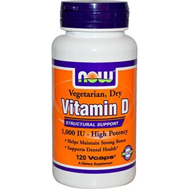 Imagem de Now Foods, VIT D-1000iu VEGETARIANO 120 VCAPS