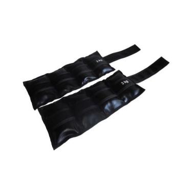 Imagem de Par de Caneleiras Tornozeleira Academia Ginástica 3,0kg - ANILHAS FITN