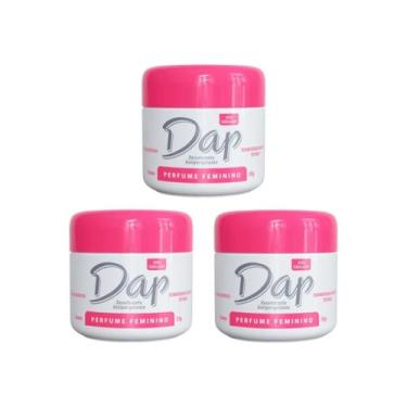 Imagem de Desodorante Dap Creme Pote Perfume Feminino 55G - Kit 3Un