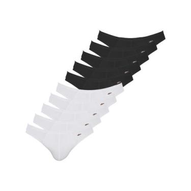 Imagem de Kit com 10 Cuecas Slip Zorba 772 Colorido, Preto, G