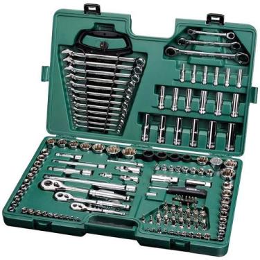 Imagem de Kit de Ferramentas Manuais Profissional 150 Peças St09510Sj Sata, verd