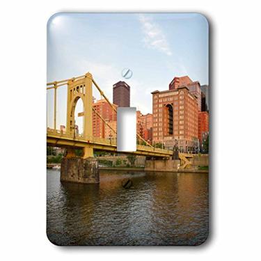 Imagem de 3dRose lsp_231570_1 EUA, Pensilvânia, Pittsburgh. Boating, Roberto Clemente Bridge Interruptor de interruptor único