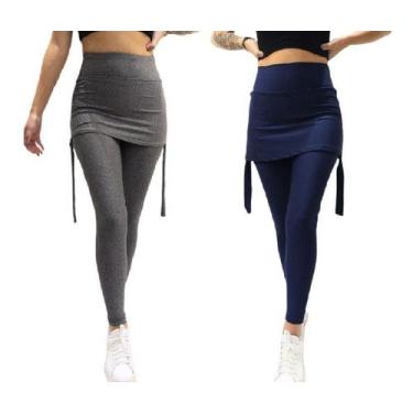 Imagem de kit Calça Leg Saia Tapa Bumbum Atacado Direto Da Fabrica C/2 Un M - 1 