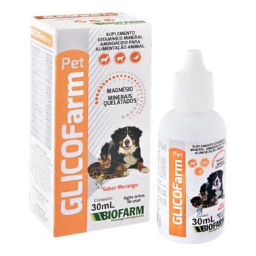 Imagem de Suplemento Vitamínico Glicofarm Pet Suplemento 30ml Biofarm Cães Gatos