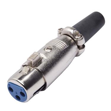 Imagem de Conector Cannon de Microfone Fêmea com Prensa