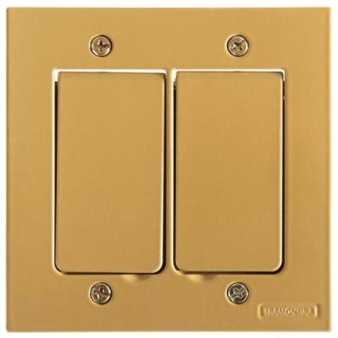 Imagem de Tampa 2 Postos 4x4 para Piso Tramontina Modular Dourada