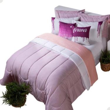 Imagem de Edredom Queen Colorido Jogo Com 7 Peças Dupla Face 400 Fios - MR Enxov