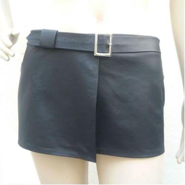 Imagem de Mini saia envelope SA013 Couro Legítimo - Blood Art, Preto, G