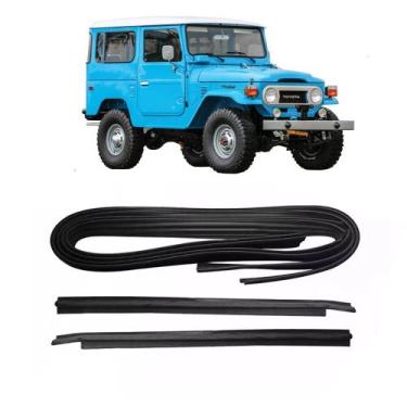 Imagem de Kit Canaleta Pestana Vidro Porta Toyota Bandeirante 85 À 01 - Supercen