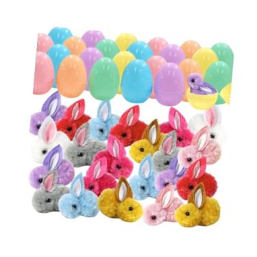 Imagem de Fancyes 24 peças preenchidas ovos de páscoa de cesta de páscoa preenchimentos com brinquedos bunny para adolescentes crianças crianças adultos meninos meninas