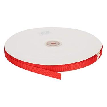 Imagem de GRCFUMO Fita de cetim de 100 jardas, fita de largura, fita dupla face fina para cartão de convite de casamento, embrulho, enfeites de Natal, decoração de etiqueta (Rosso)