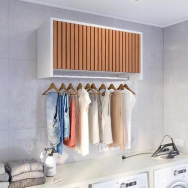 Imagem de Armário Multiuso Para Lavanderia Uma Prateleira Uma Porta Basculante D