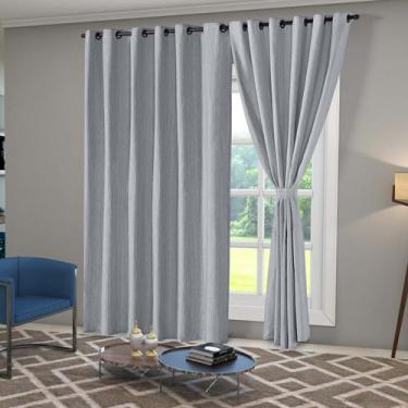 Imagem de Cortina Sala 3.00m x 2.50m Linhão Cru Varão Simples Castele - Paulo Cé