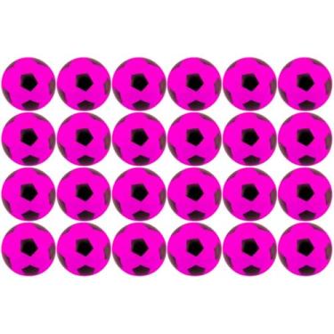 Imagem de 24x Bola De Futebol Vinil Pingo Dente De Leite 22Cm Infantil (Rosa)
