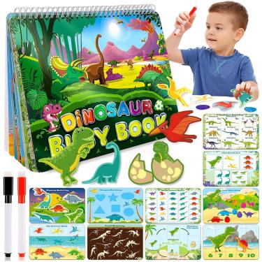 Imagem de Busy Book mdingtd Montessori Dinosaur Themes 3-5 anos