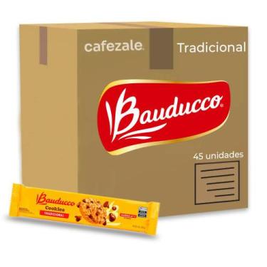 Imagem de Cookies Bauducco Tradicional Gotas Chocolate Kit 45un 100g