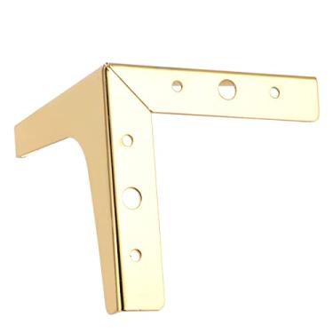 Imagem de Pernas de sofá de Dourado, Pés de Design de Suporte Triangular para Sofás, Mesas, Com Almofadas para Proteção