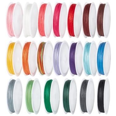Imagem de PH PandaHall Fio De Contas 0,5 Mm Para Pulseira, 20 Cores, Trançado, Joias Kumihimo Fazer Colares Da Amizade, 218 Jardas