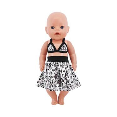 Imagem de Roupas De Boneca De Pelúcia Preta, Capa De Chuva Para Boneca De 43cm, 