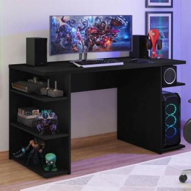 Imagem de Mesa Para Gamer Escrivaninha 9409 Madesa Preto