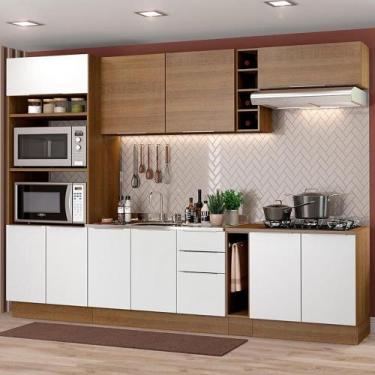 Imagem de Cozinha Completa Madesa Stella 290001 com Armário e Balcão