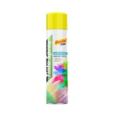 Imagem de Tinta Spray Luminoso 400 ml - Mundial Prime, Amarelo
