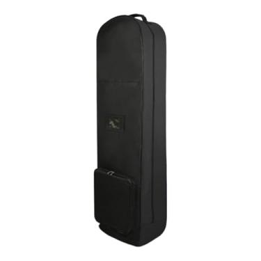 Imagem de RNXRZANK Bolsa para Carrinho de Compras Resistente, Portátil, Profissional, Dobrável, Leve, para Transporte, Proteção para Seu Clube, Preto