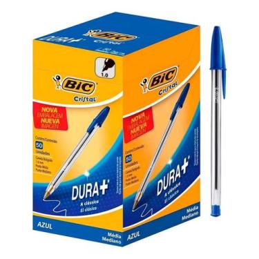 Imagem de caneta big caixa com 50 unidade azul