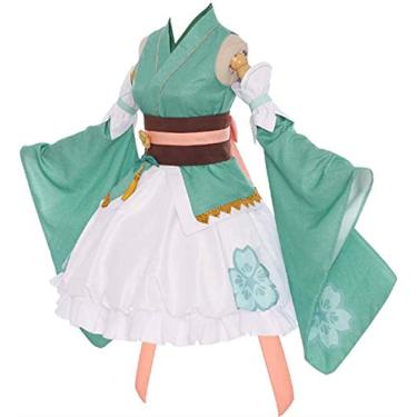 Imagem de Date A Live Yoshino Cosplay Hermit Zadkiel Cosplay Fantasia de empregada de Halloween Carnaval, Tamanho:, Large