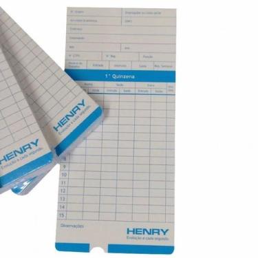 Imagem de Cartão ponto relógio cartográfico rc 400 unidades - Henry Milponto