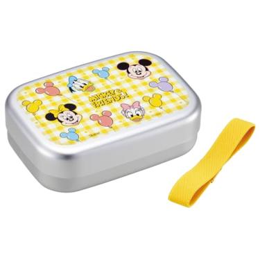 Imagem de Skater Lancheira de alumínio ALB5NV, 370 ml, para crianças, caixa resistente ao calor, cinto de almoço, feito no Japão, balões Disney Mickey e seus amigos