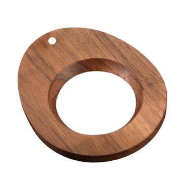 Imagem de VOSAREA Suporte de funil de café de madeira, reutilizável, suporte de filtro, suporte de funil doméstico decorativo e chique