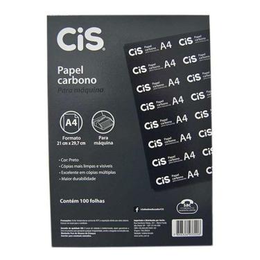 Imagem de Carbono preto para máquina A4 caixa com 100 folhas Cis