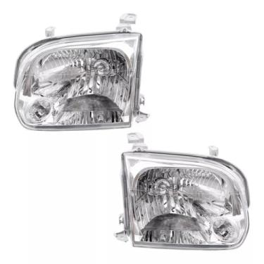 Imagem de Lâmpada esquerda direita LED luz diurna frontal LED conjunto de farol lâmpada de canto ampla compatível com Sequoia 2005-2007 81110-0C03 (esquerda)