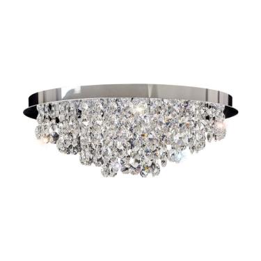 Imagem de Plafon Bivolt Redondo 35cm Itália GPITR03508PFV2 Bronzearte Cromado