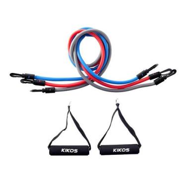Imagem de Kit Elásticos Training 3 Tensões Kikos Fitness