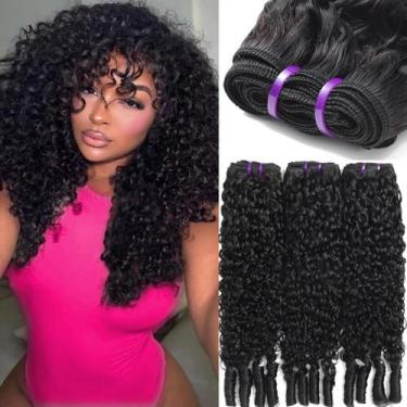 Imagem de Extensão de cabelo Beaufox Burmese Curly 3 pacotes 45-55cm 14A